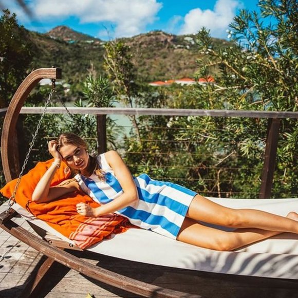 Kiel James Patrick Capri Cabana Shift Dress NWOT - Picture 1 of 9